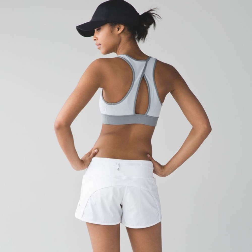 Lululemon Run With The Sun Wee Are From Space Nimbus Battleship Sports Bra Sz 8